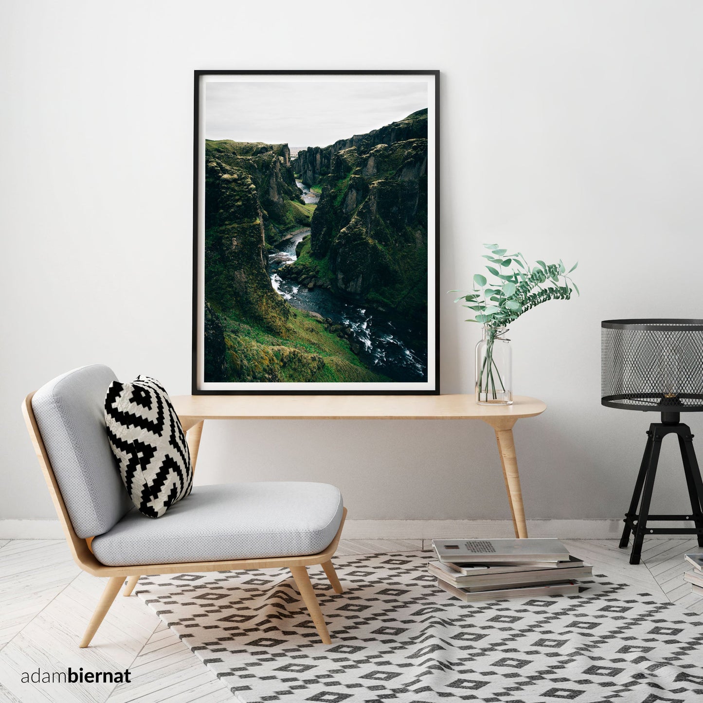 Nordic Nature Home Decor - Icelandic Canyon Photography Print